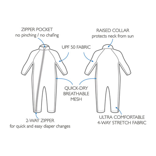 Stonz Infant Sun Suit - Rebel Rebel Black