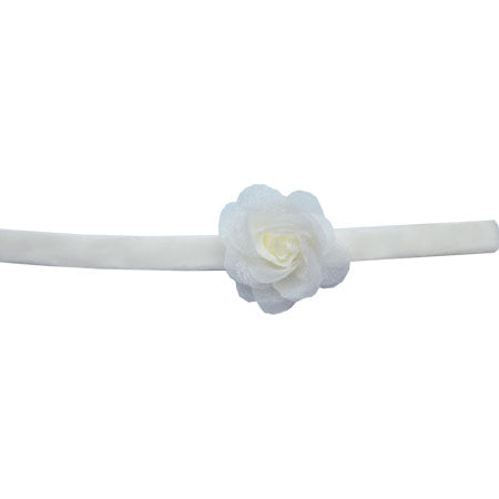 Twinklebelle Skinny Baby Girl Headband – White