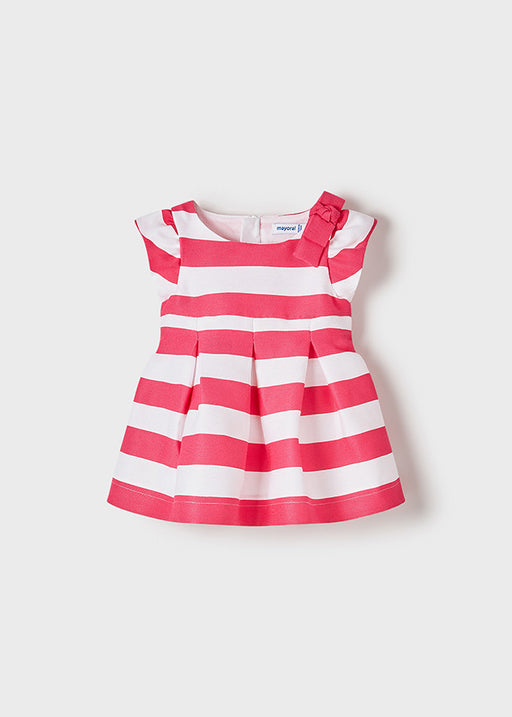 Mayoral Stripes Dress - Fucsia (1913-52)