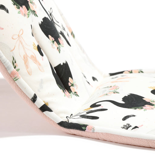 La Millou Jersey Stroller Pad - Moonlight Swan/Velvet Powder Pink