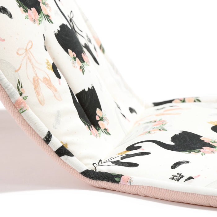 La Millou Jersey Stroller Pad - Moonlight Swan/Velvet Powder Pink