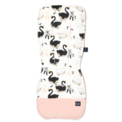 La Millou Jersey Stroller Pad - Moonlight Swan/Velvet Powder Pink