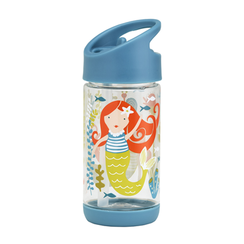 Sugarbooger Flip & Sip Clear Tritan Bottle - Isla the Mermaid - CanaBee Baby