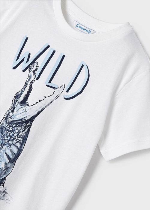 Mayoral Sustainable Cotton Print Knit Set - Marino