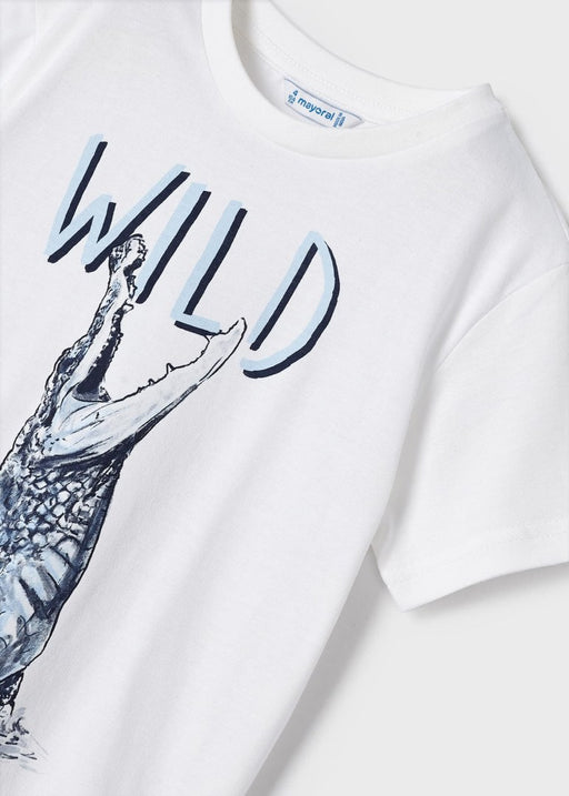 Mayoral Sustainable Cotton Print Knit Set - Marino