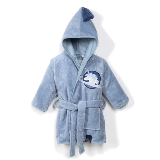 La Millou Bathrobe Bamboo Small - Universe of Unicorn Blue