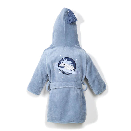 La Millou Bathrobe Bamboo Small - Universe of Unicorn Blue