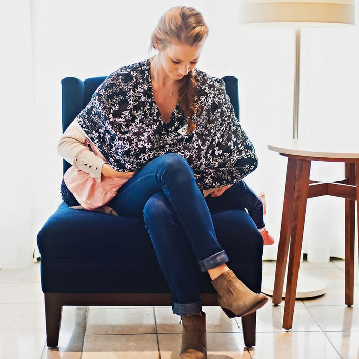 The Over Company Lightweight Multi Use Baby Cover - Olive Gioia - CanaBee Baby