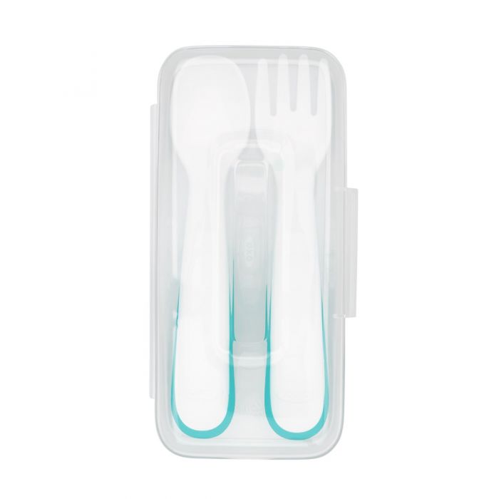 Oxo On-the-go Plastic Spoon & Fork Teal 61139200