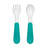 Oxo On-the-go Plastic Spoon & Fork Teal 61139200