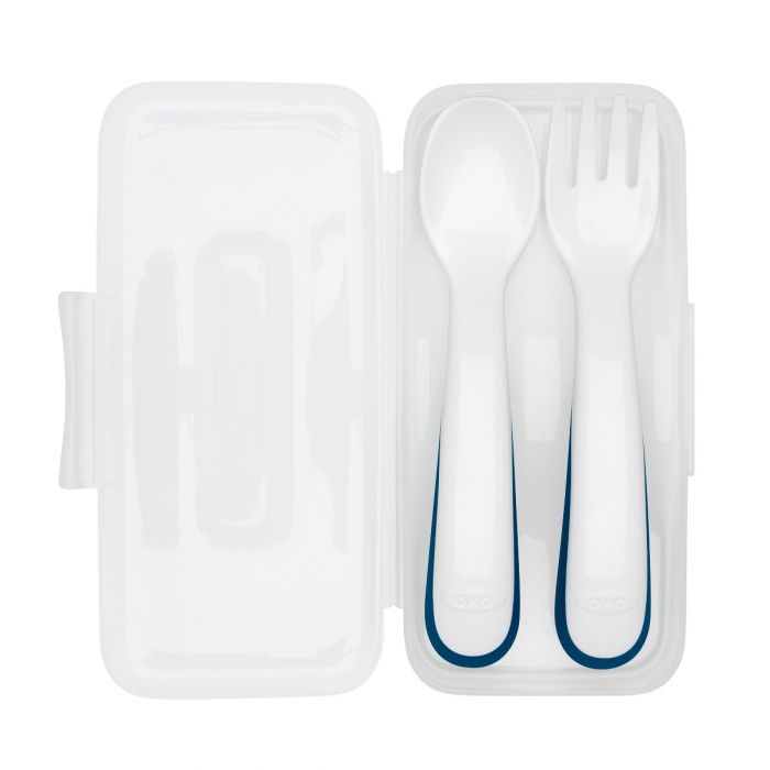 Oxo On-the-go Plastic Spoon & Fork Navy 61139300