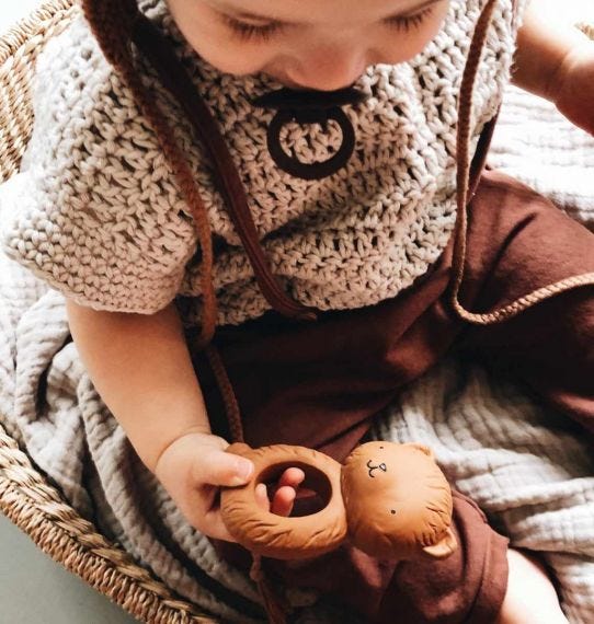 A Little Lovely Teething Ring Bear