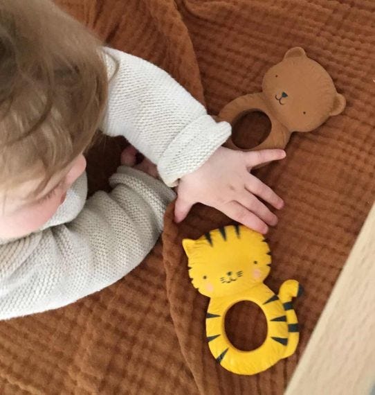 A Little Lovely Teething Ring Tiger