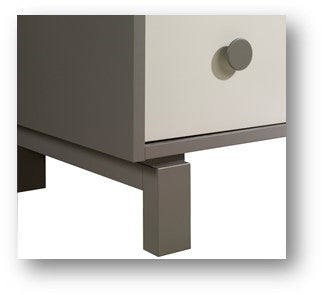 Natart Tulip Bjorn Crib & Dresser - Taupe/Latte (MARKHAM IN STORE PICKUP ONLY)