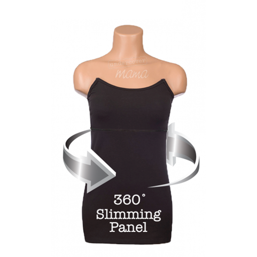 Undercover Mama Nursing Slimming Shirt - Black