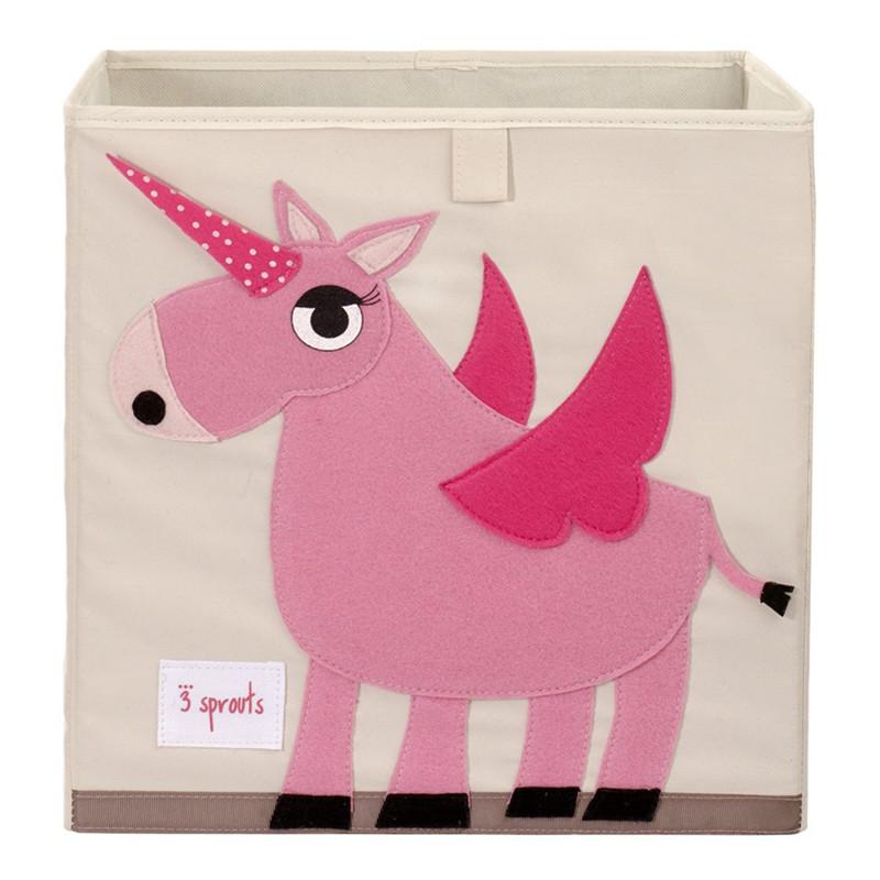 3 Sprouts Storage Box Unicorn
