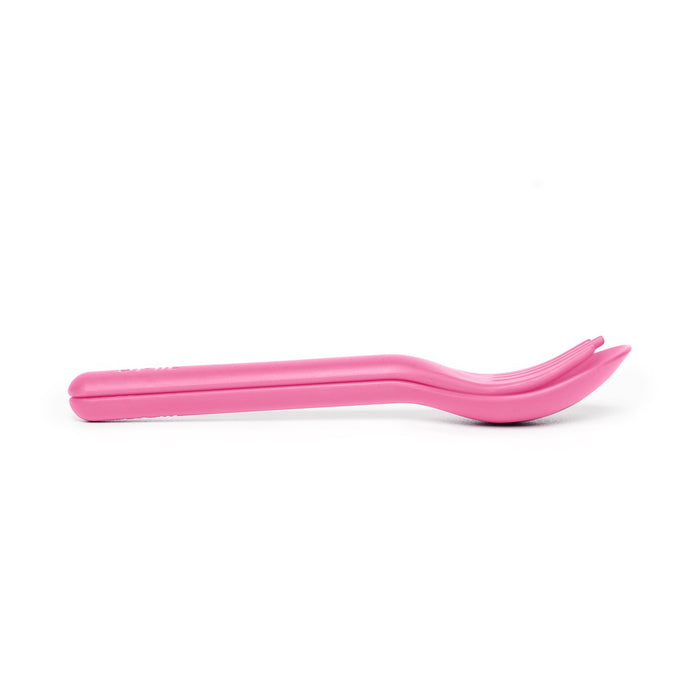 Omielife Fork, Spoon Pod Set Bubble Pink