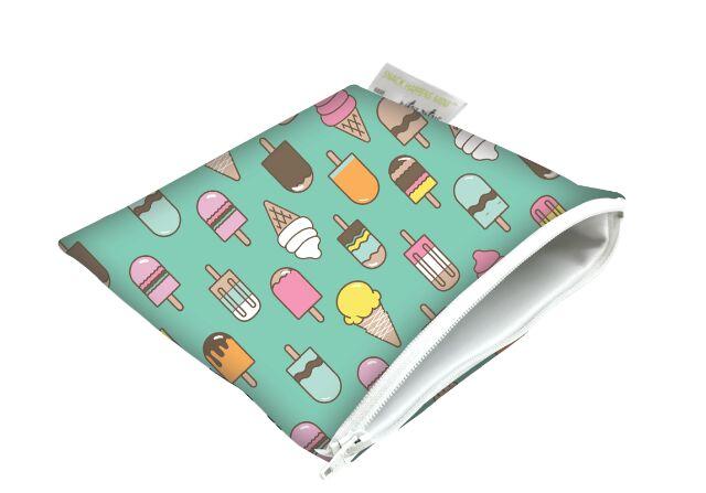 Itzy Ritzy Snack Happen™ Reusable Snack and Everything Bag - Ice Cream Social