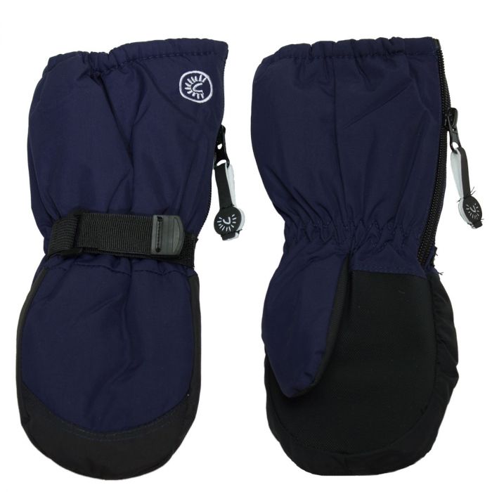 Calikids Long Cuff Winter Mitten - Navy W0125