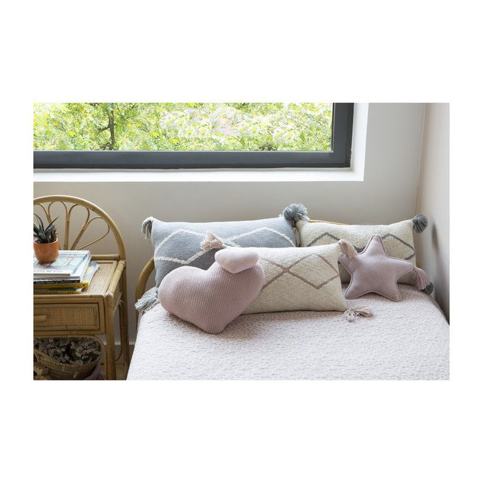 Lorena Canals Knitted Cushion Twinkle Star Pink Pearl Melange(FINAL SALE)