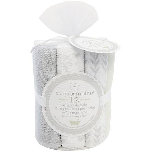 Piccolo Bambino 12pk Washcloth - Unisex - CanaBee Baby