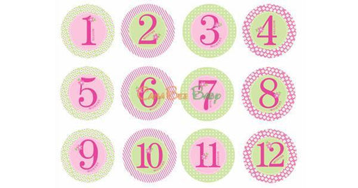 Pearhead Milestone Stickers - Girl Color - CanaBee Baby