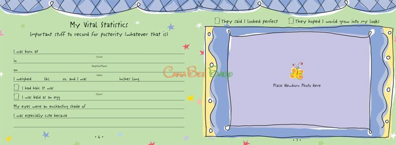 My Life As a Baby: Record Keeper & Photo Album - Yellow - CanaBee Baby