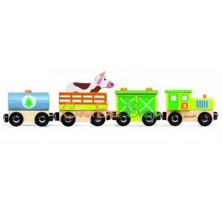 Janod Story Train Farm - CanaBee Baby