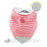 Perlim Pin Pin Bubbly Teething Bib Red Stripe - CanaBee Baby