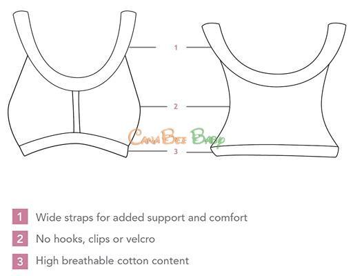 Carriwell Comfort Bra in Black - CanaBee Baby