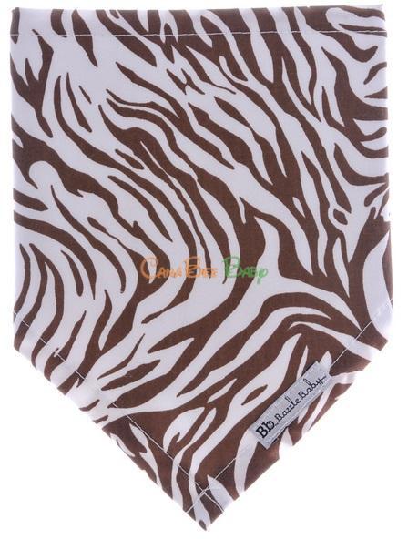 Bazzle Baby Banda Bib - Chocolate Zebra - CanaBee Baby