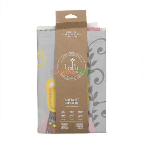 Lolli Living Crib Bed Skirt - Enchanted Garden - CanaBee Baby