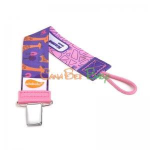 Ulubulu Pacifier Clip - Pink Giraffe