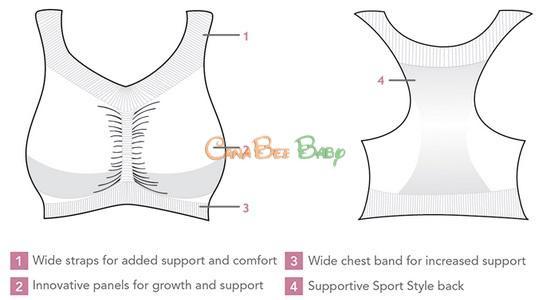 Carriwell Seamless Maternity Bra in Black - CanaBee Baby