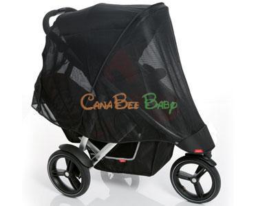 phil and teds double stroller rain cover Phil & Teds Vibe UV Mesh Cover Double — CanaBee Baby
