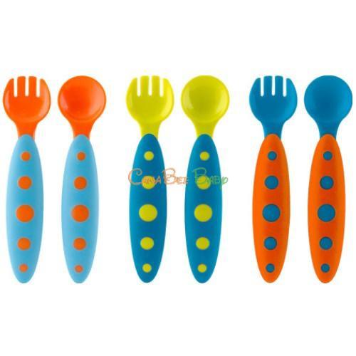 Boon ModWare Toddler Utensils - Blue/Orange - CanaBee Baby