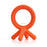 Como Tomo Silicone Teether - Orange - CanaBee Baby