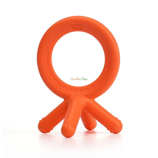 Como Tomo Silicone Teether - Orange - CanaBee Baby