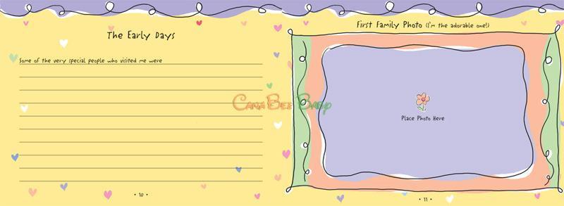 My Life As a Baby: Record Keeper & Photo Album - Yellow - CanaBee Baby