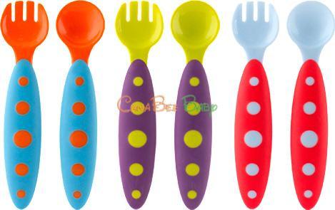 Boon ModWare Toddler Utensils - Blue/Orange - CanaBee Baby