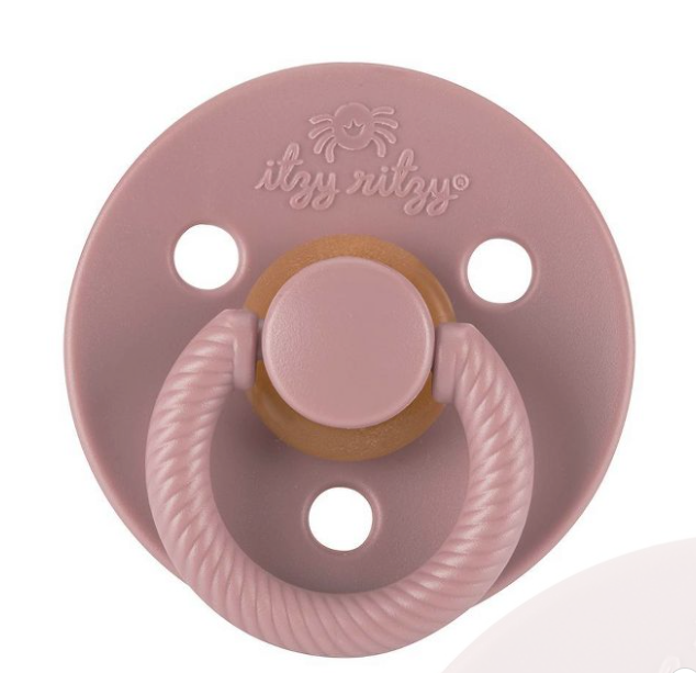 Itzy Ritzy Soother Natural Rubber Pacifier 2pk - Blossom & Rosewood