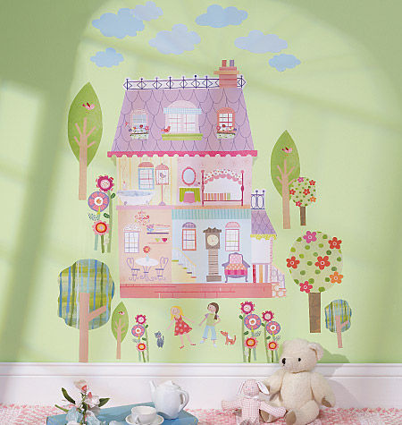 Wallies Peel & Stick Decor Play House