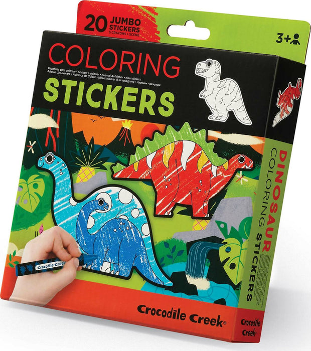Crocodile Creek Coloring Stickers - Dinosaur