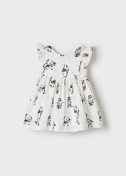 Mayoral Zebra Printed Dress - Crudo (1920-3)