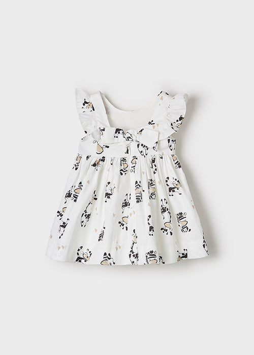 Mayoral Zebra Printed Dress - Crudo (1920-3)