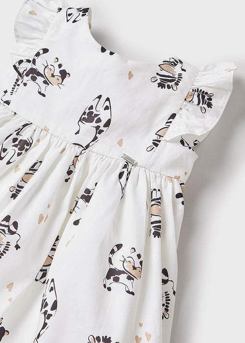 Mayoral Zebra Printed Dress - Crudo (1920-3)