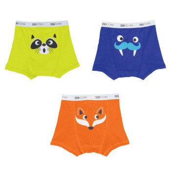 Zoocchini Organic Boys Boxer 3pk - Animal Friends