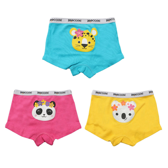 Zoocchini Kids Organic Hipster Shorts 3pc Set - Flower Power